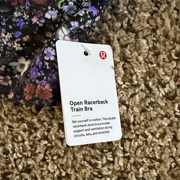 Floral Open Racerback Train Bra - Picture 2 of 4